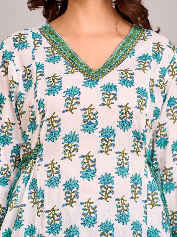Women Rayon Kurta Pant Dupatta Set