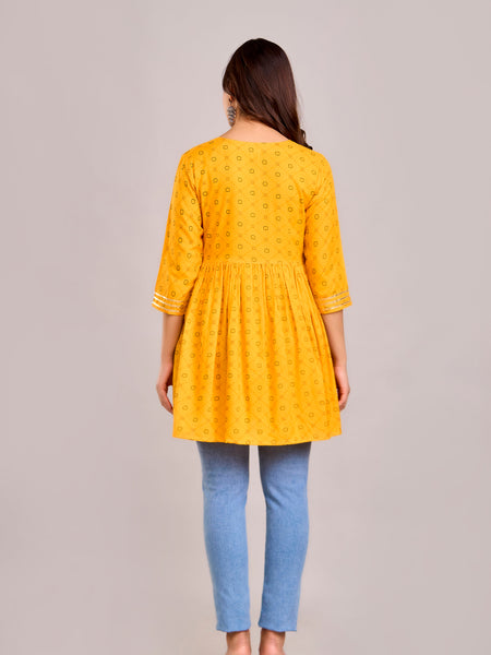 Floral Print Crepe Top