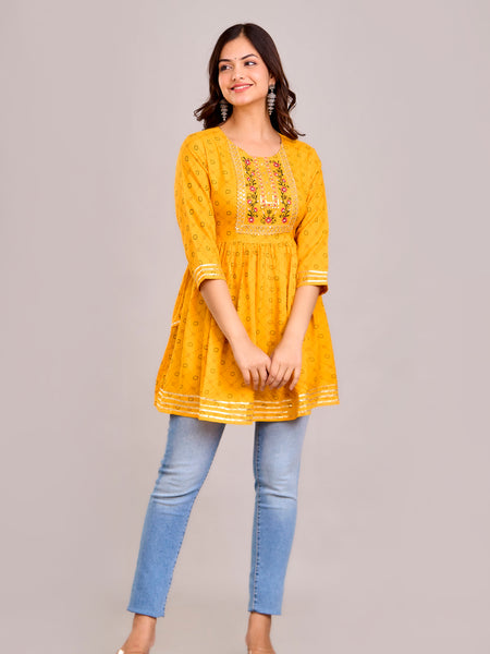 Floral Print Crepe Top