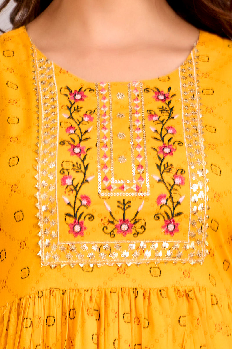 Floral Print Crepe Top