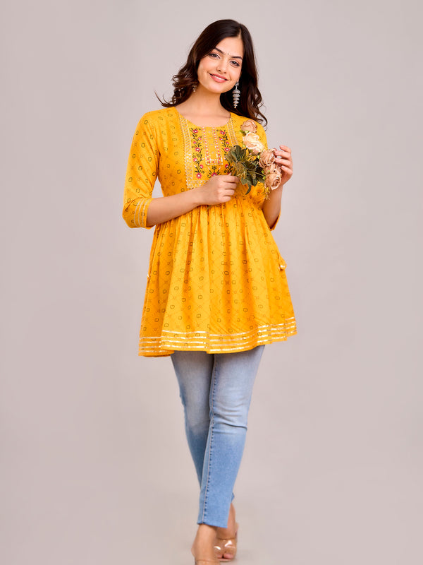 Floral Print Crepe Top