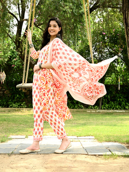 Women Pure Cotton Kurta Pant Set