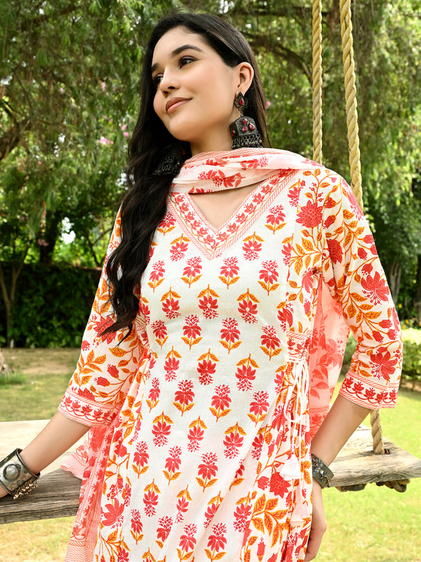 Women Pure Cotton Kurta Pant Set