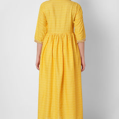Women Printed Viscose Rayon Flared Kurta