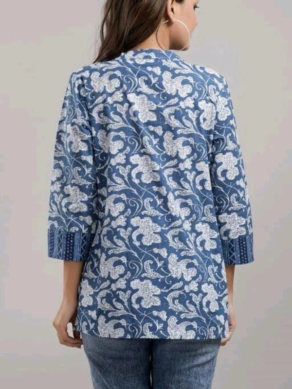 Bairaj Cotton Jaal Printed Regular Wear Women Top