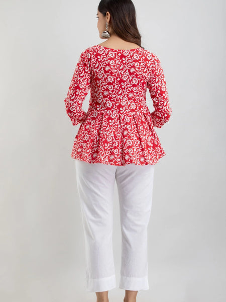 Watermelon Red Aline Top