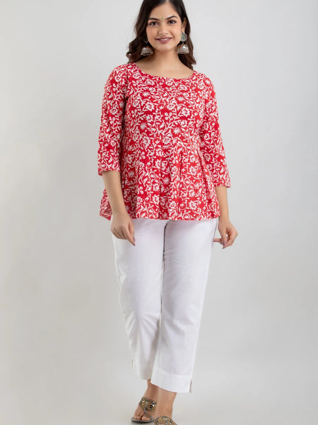 Watermelon Red Aline Top