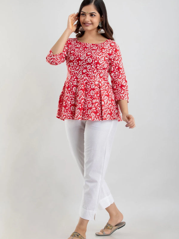 Watermelon Red Aline Top