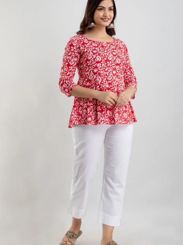 Watermelon Red Aline Top