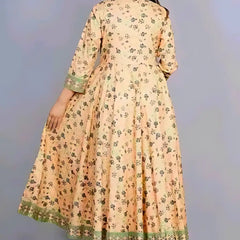 Designer Anarkali Coral Gown
