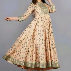 Designer Anarkali Coral Gown