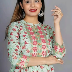 Designer Anarkali Coral Gown