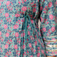 Bairaj Rama Designer Women Anarkali Kurta With Dupatta Set