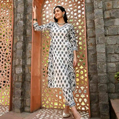 Grey Nyra Cut Suit Set