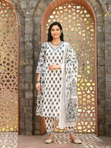 Grey Nyra Cut Suit Set