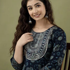 Women’s Stylish Flared All-Over Printed Anarkali Kurta